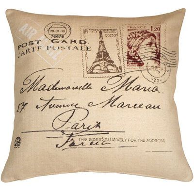 Barta Damask Cotton Throw Pillow One Andruska Toile Cotton Throw Pillow